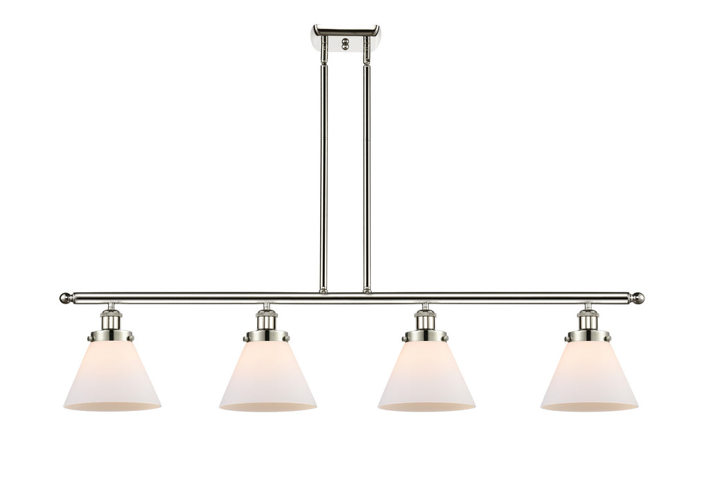 Innovations 916-4I-PN-G41 Four Light Island Pendant, Polished Nickel