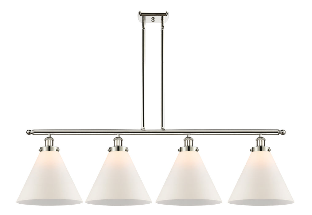 Innovations 916-4I-PN-G41-L Four Light Island Pendant, Polished Nickel