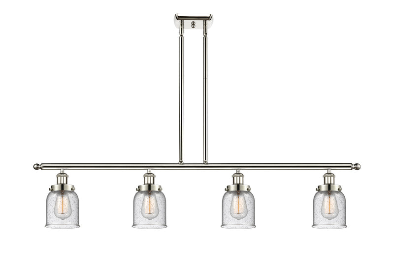 Innovations 916-4I-PN-G54 Four Light Island Pendant, Polished Nickel