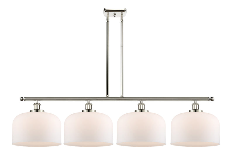 Innovations 916-4I-PN-G71-L Four Light Island Pendant, Polished Nickel