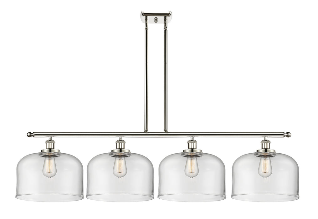 Innovations 916-4I-PN-G72-L Four Light Island Pendant, Polished Nickel