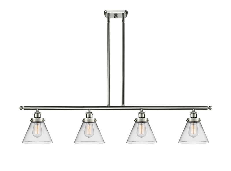 Innovations 916-4I-SN-G42 Four Light Island Pendant, Brushed Satin Nickel