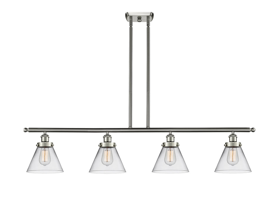 Innovations 916-4I-SN-G42 Four Light Island Pendant, Brushed Satin Nickel