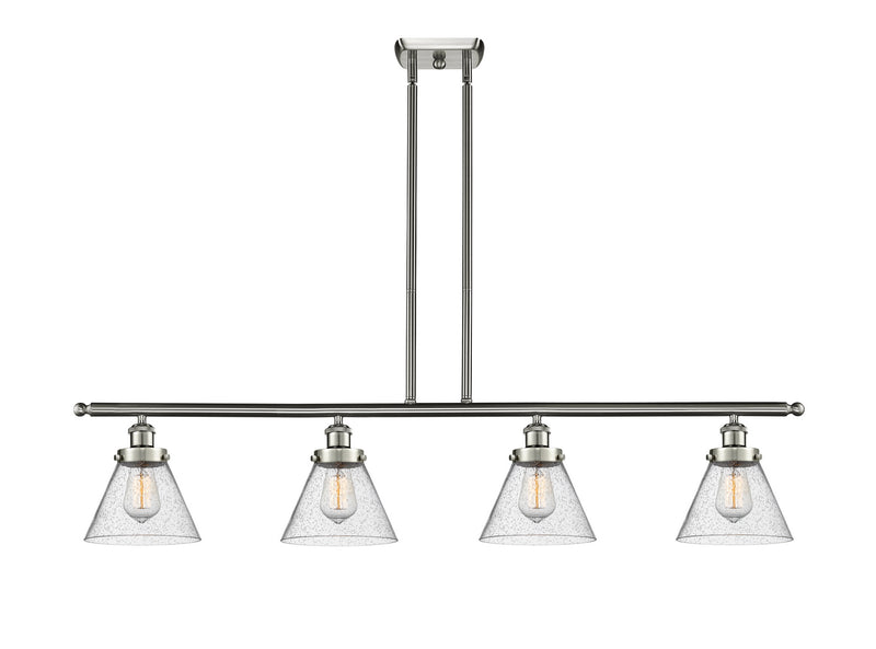 Innovations 916-4I-SN-G44-LED LED Island Pendant, Brushed Satin Nickel