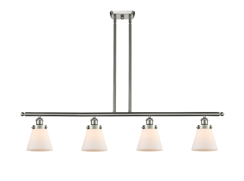 Innovations 916-4I-SN-G61 Four Light Island Pendant, Brushed Satin Nickel