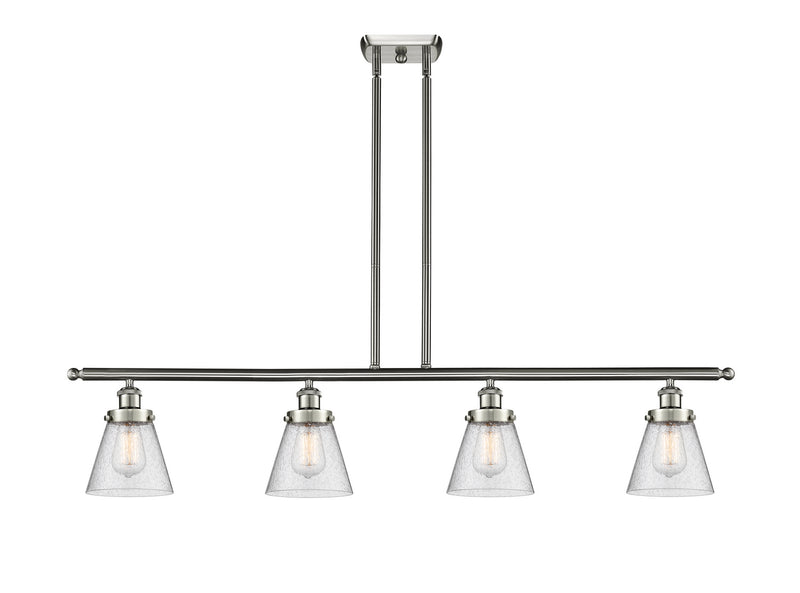 Innovations 916-4I-SN-G64-LED LED Island Pendant, Brushed Satin Nickel