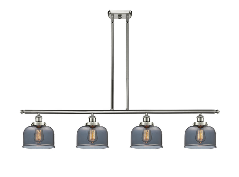 Innovations 916-4I-SN-G73 Four Light Island Pendant, Brushed Satin Nickel