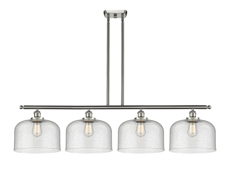 Innovations 916-4I-SN-G74-L Four Light Island Pendant, Brushed Satin Nickel