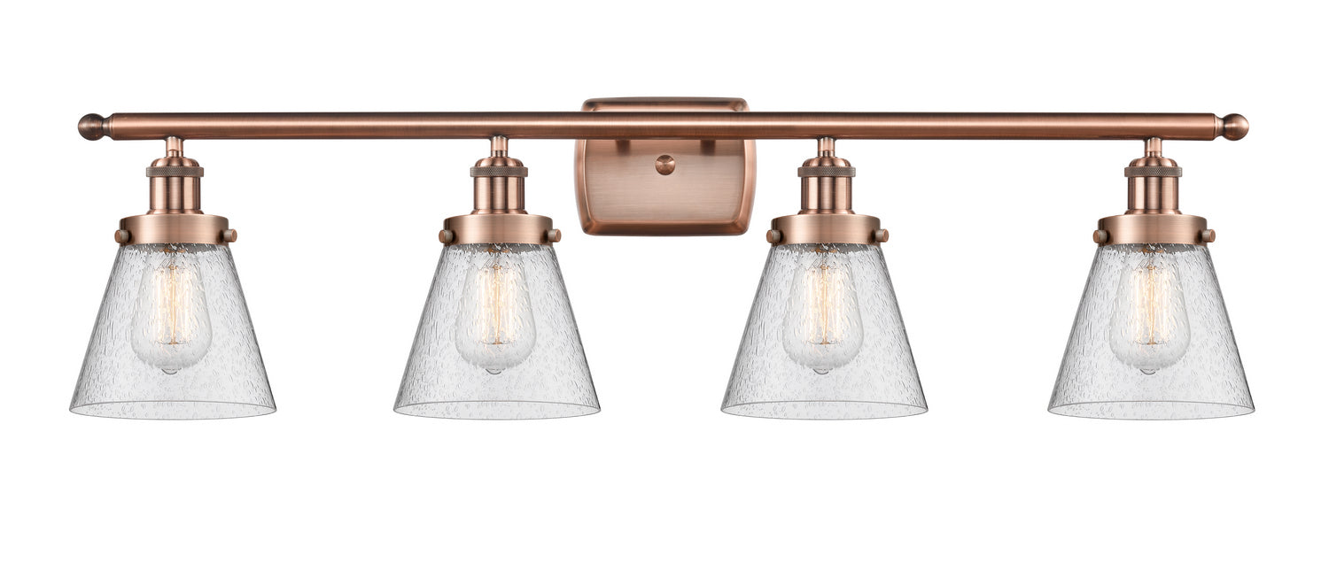 Innovations 916-4W-AC-G64-LED LED Bath Vanity, Antique Copper