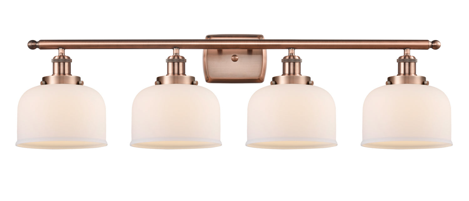 Innovations 916-4W-AC-G71 Four Light Bath Vanity, Antique Copper