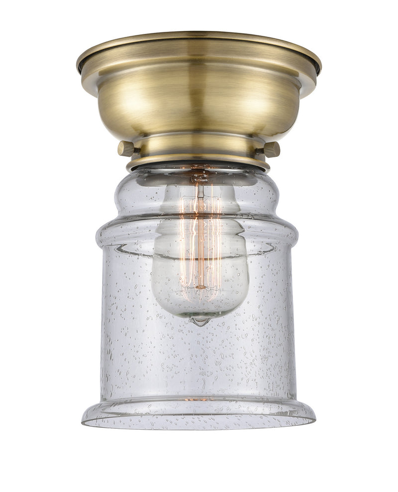 Innovations 623-1F-AB-G184-LED LED Flush Mount, Antique Brass