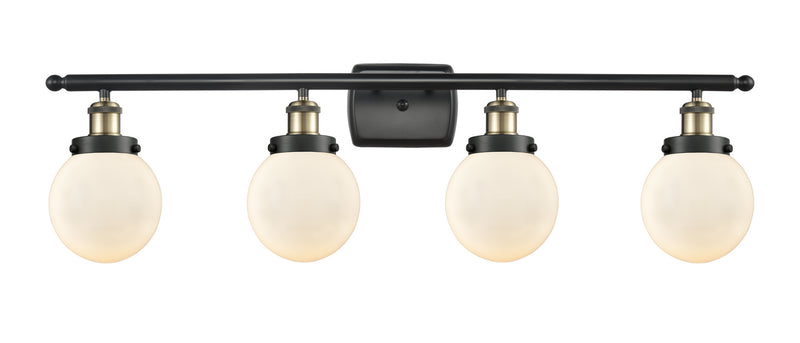 Innovations 916-4W-BAB-G201-6-LED LED Bath Vanity, Black Antique Brass