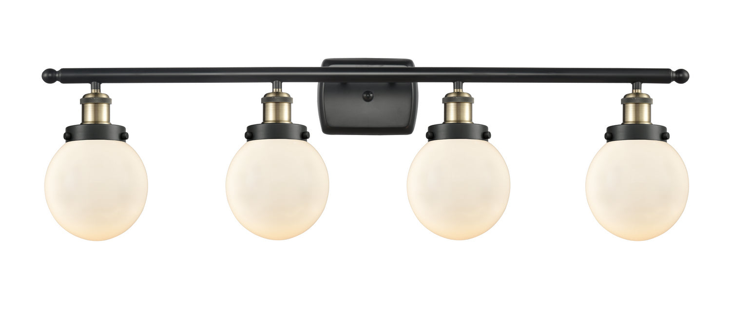 Innovations 916-4W-BAB-G201-6-LED LED Bath Vanity, Black Antique Brass