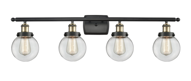 Innovations 916-4W-BAB-G202-6-LED LED Bath Vanity, Black Antique Brass