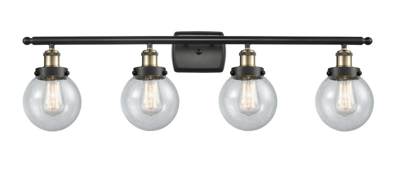 Innovations 916-4W-BAB-G204-6-LED LED Bath Vanity, Black Antique Brass