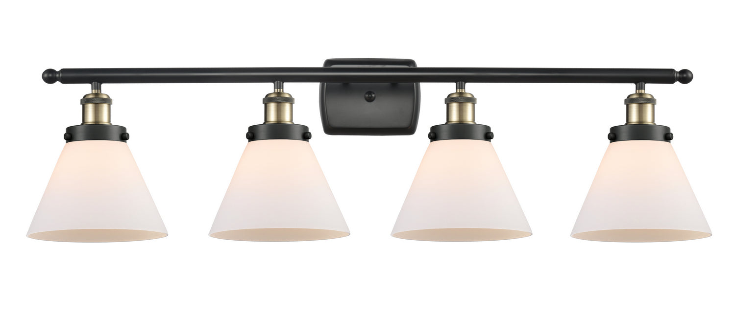Innovations 916-4W-BAB-G41 Four Light Bath Vanity, Black Antique Brass