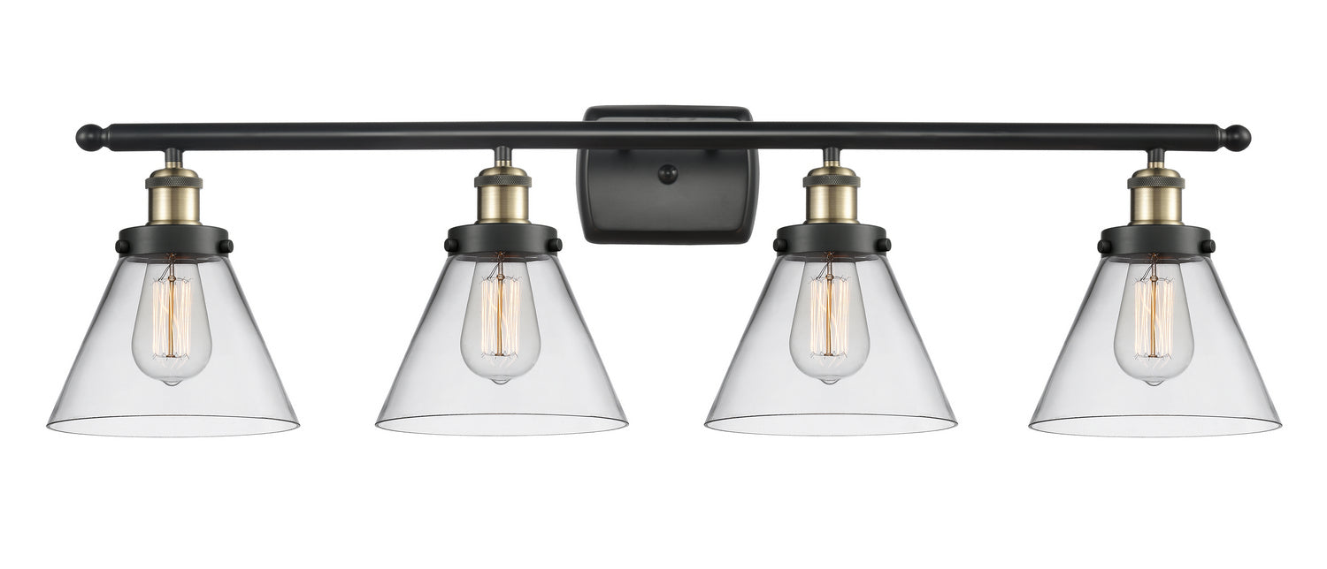 Innovations 916-4W-BAB-G42 Four Light Bath Vanity, Black Antique Brass