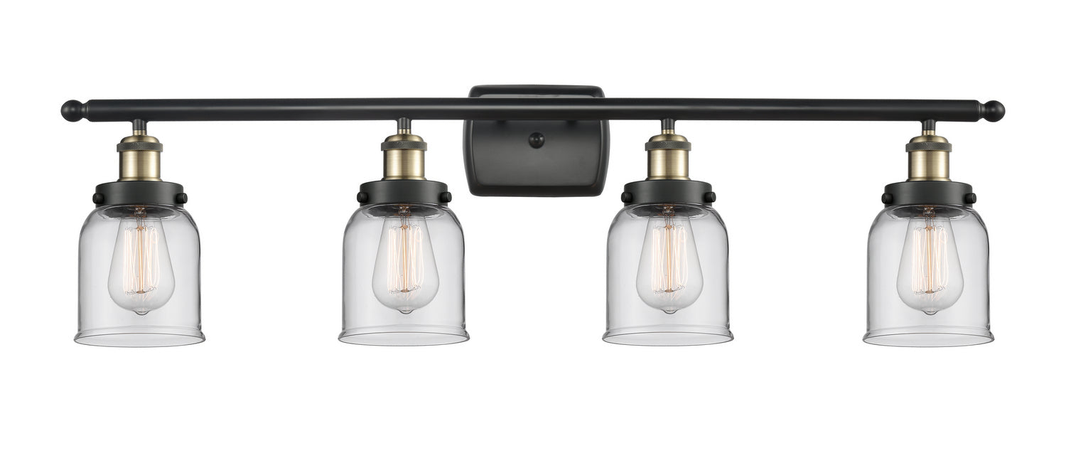 Innovations 916-4W-BAB-G52 Four Light Bath Vanity, Black Antique Brass