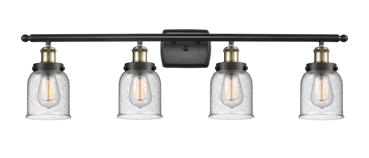 Innovations 916-4W-BAB-G54 Four Light Bath Vanity, Black Antique Brass