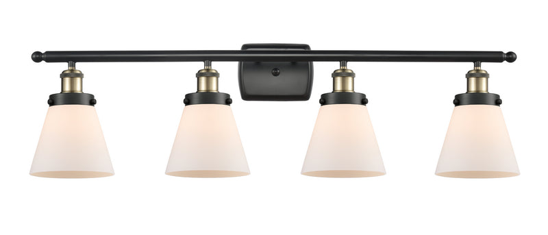 Innovations 916-4W-BAB-G61 Four Light Bath Vanity, Black Antique Brass