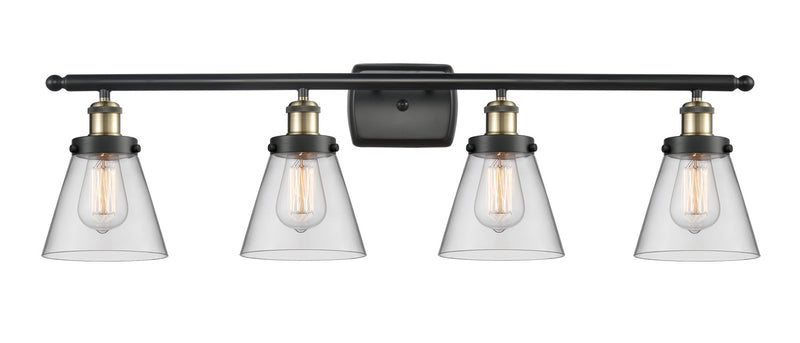 Innovations 916-4W-BAB-G62 Four Light Bath Vanity, Black Antique Brass