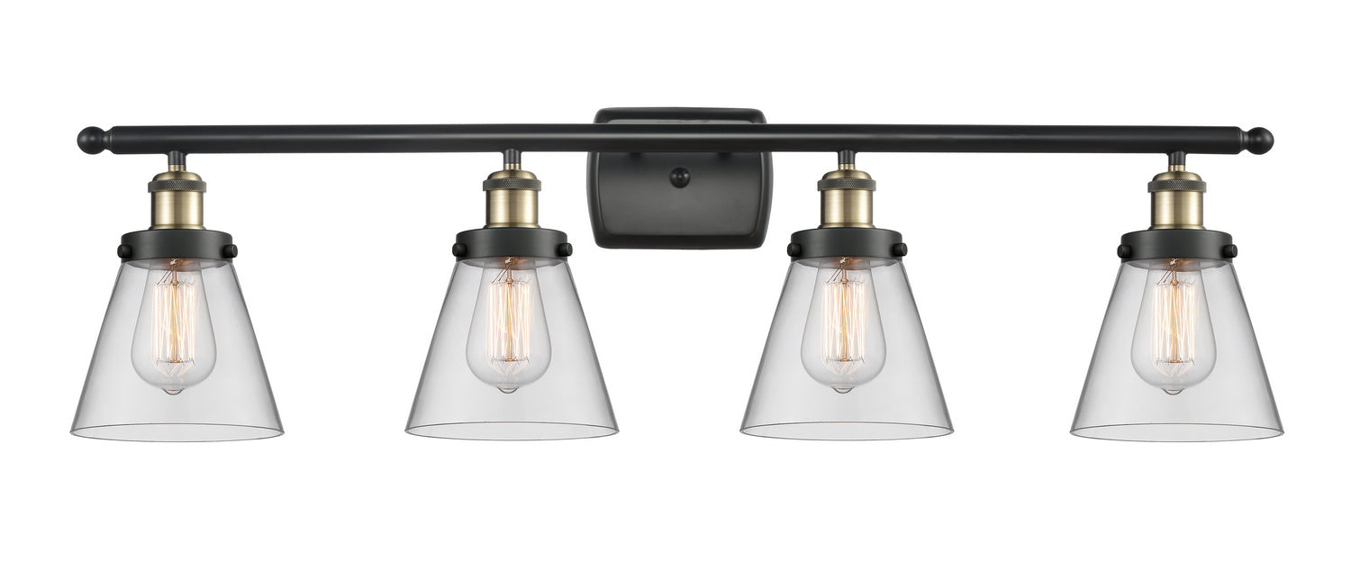 Innovations 916-4W-BAB-G62 Four Light Bath Vanity, Black Antique Brass
