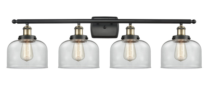 Innovations 916-4W-BAB-G72 Four Light Bath Vanity, Black Antique Brass