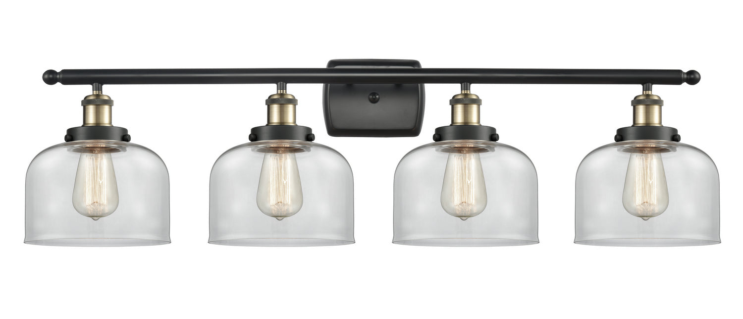 Innovations 916-4W-BAB-G72 Four Light Bath Vanity, Black Antique Brass