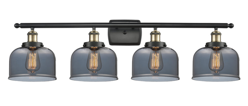 Innovations 916-4W-BAB-G73 Four Light Bath Vanity, Black Antique Brass