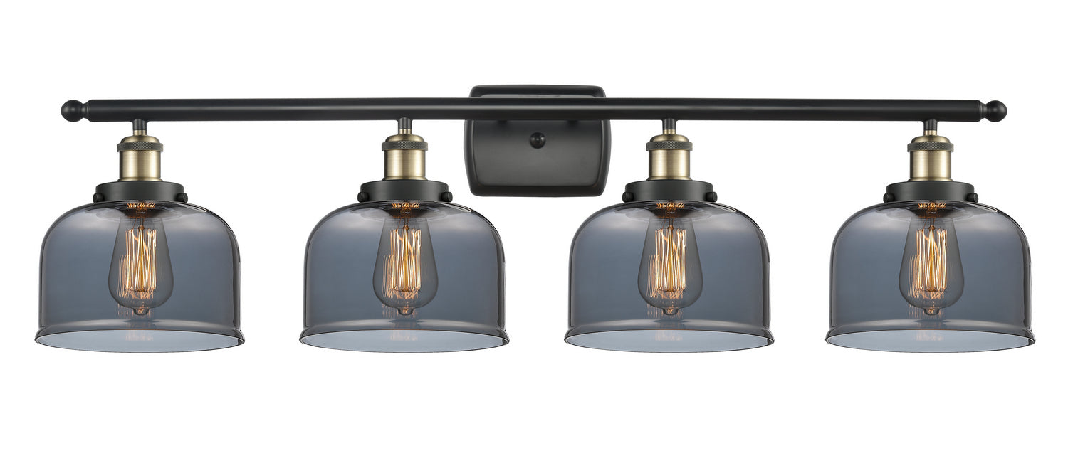 Innovations 916-4W-BAB-G73 Four Light Bath Vanity, Black Antique Brass