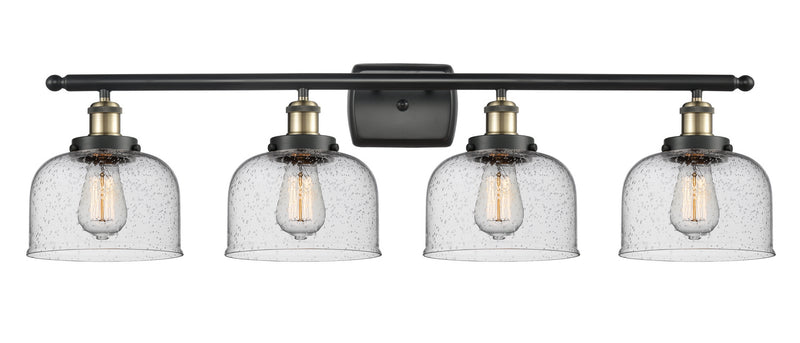 Innovations 916-4W-BAB-G74 Four Light Bath Vanity, Black Antique Brass