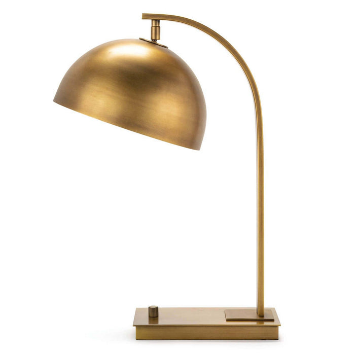 Regina Andrew 13-1451NB One Light Desk Lamp, Natural Brass