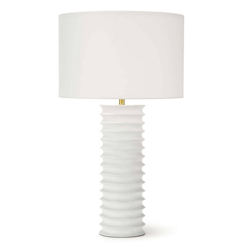 Regina Andrew 13-1482WT One Light Table Lamp, White