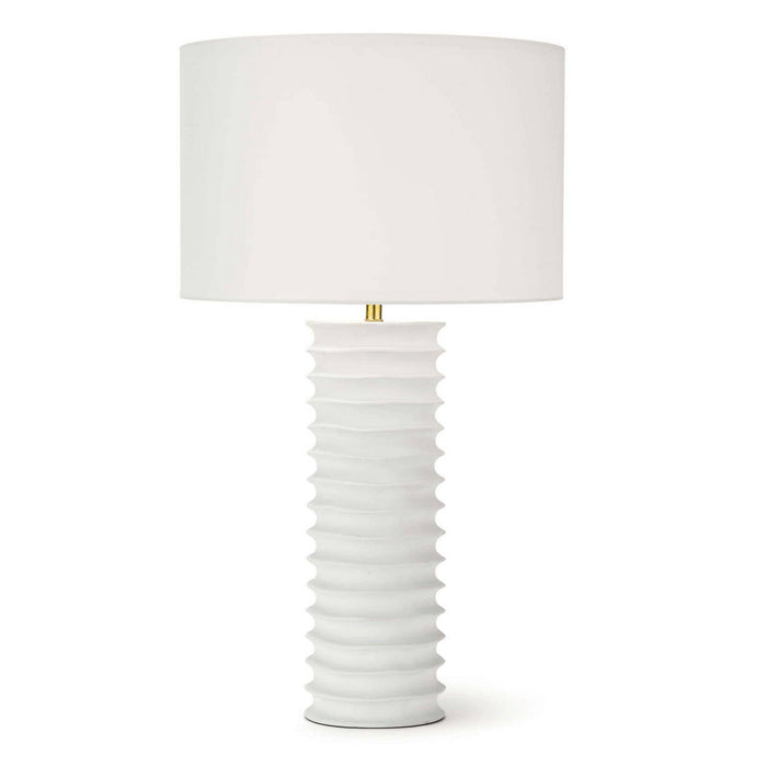 Regina Andrew 13-1482WT One Light Table Lamp, White