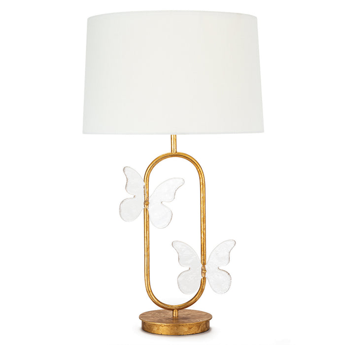 Regina Andrew 13-1490 One Light Table Lamp, Gold Leaf