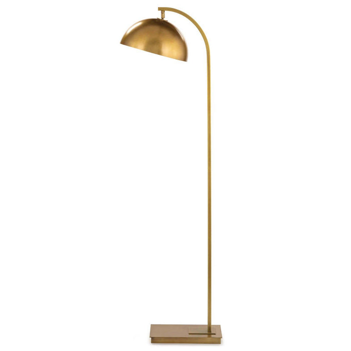 Regina Andrew 14-1049NB One Light Floor Lamp, Natural Brass