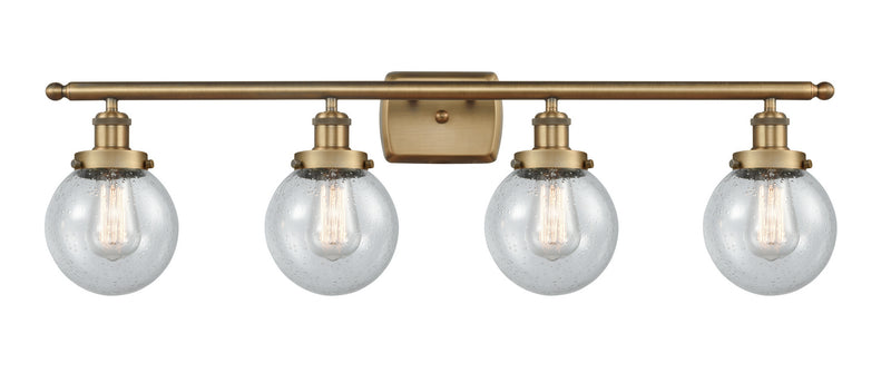 Innovations 916-4W-BB-G204-6-LED LED Bath Vanity, Brushed Brass