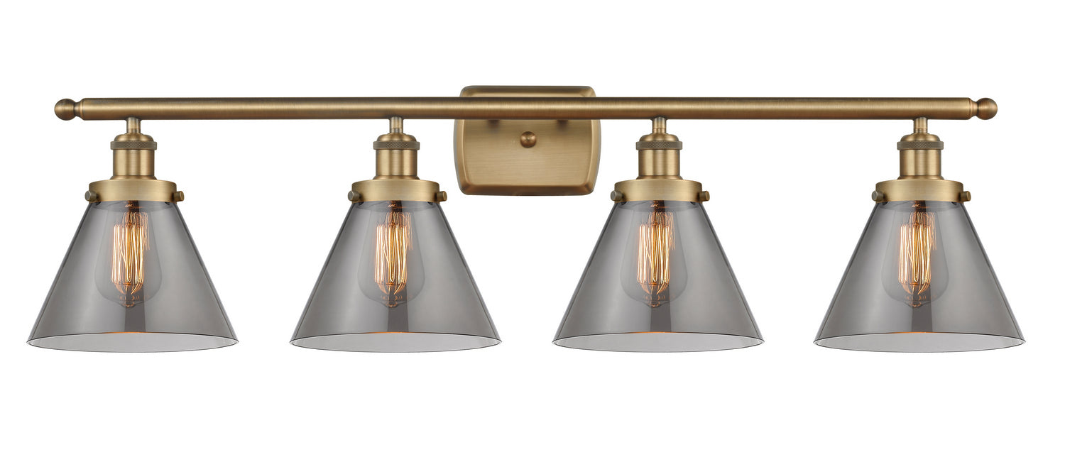 Innovations 916-4W-BB-G43-LED LED Bath Vanity, Brushed Brass