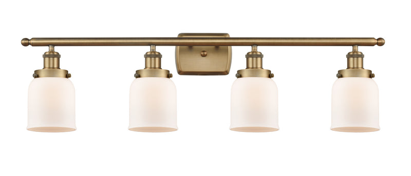 Innovations 916-4W-BB-G51 Four Light Bath Vanity, Brushed Brass