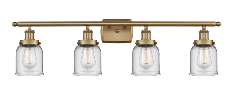 Innovations 916-4W-BB-G52 Four Light Bath Vanity, Brushed Brass