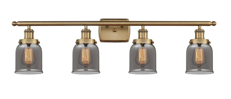 Innovations 916-4W-BB-G53 Four Light Bath Vanity, Brushed Brass