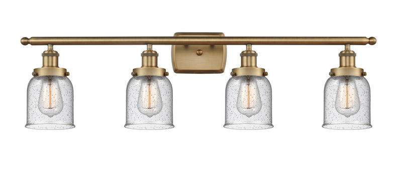 Innovations 916-4W-BB-G54 Four Light Bath Vanity, Brushed Brass