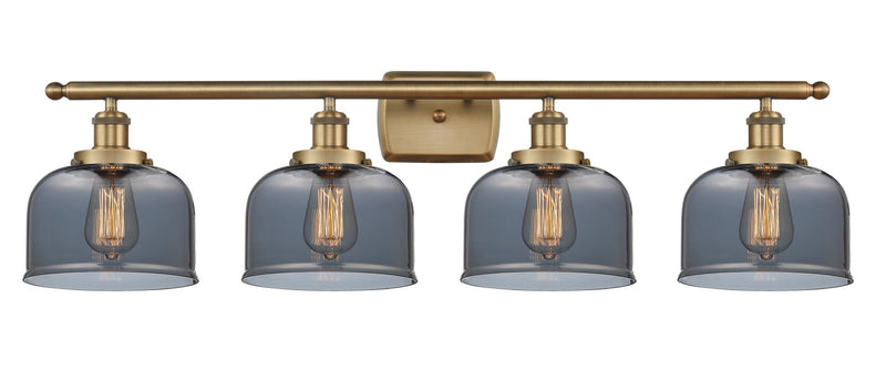 Innovations 916-4W-BB-G73 Four Light Bath Vanity, Brushed Brass