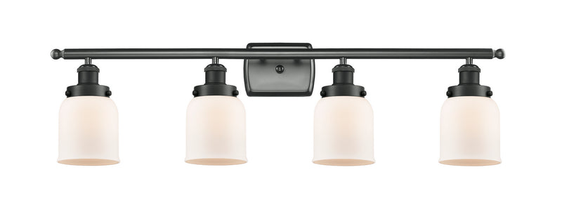 Innovations 916-4W-BK-G51 Four Light Bath Vanity, Matte Black
