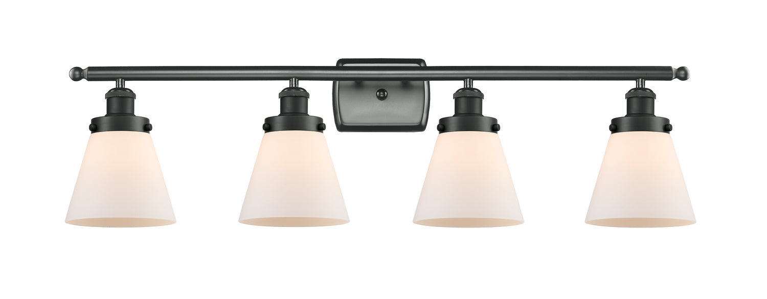 Innovations 916-4W-BK-G61-LED LED Bath Vanity, Matte Black