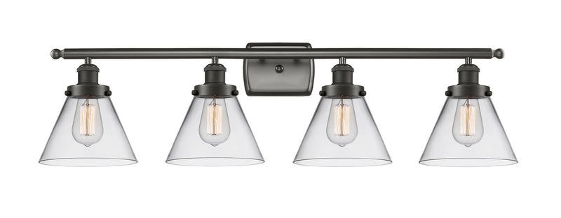 Innovations 916-4W-OB-G42 Four Light Bath Vanity, Oil Rubbed Bronze