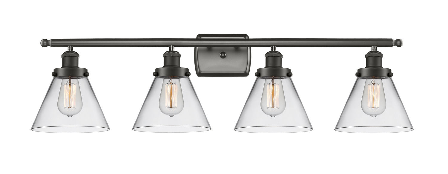 Innovations 916-4W-OB-G42 Four Light Bath Vanity, Oil Rubbed Bronze