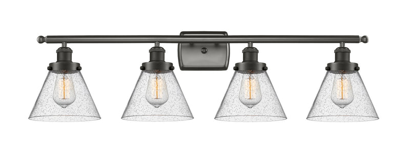 Innovations 916-4W-OB-G44 Four Light Bath Vanity, Oil Rubbed Bronze