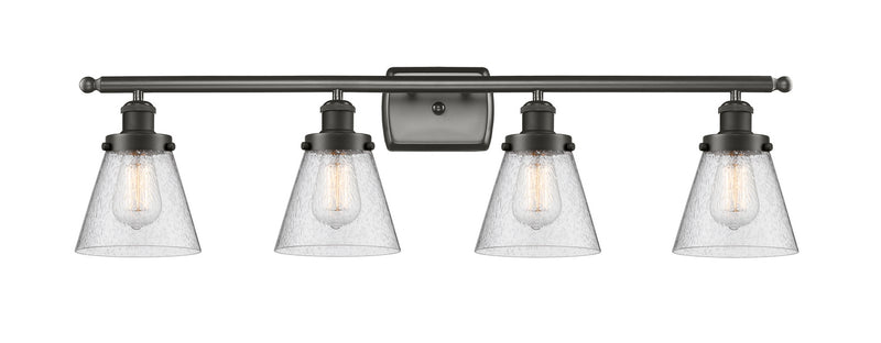 Innovations 916-4W-OB-G64 Four Light Bath Vanity, Oil Rubbed Bronze