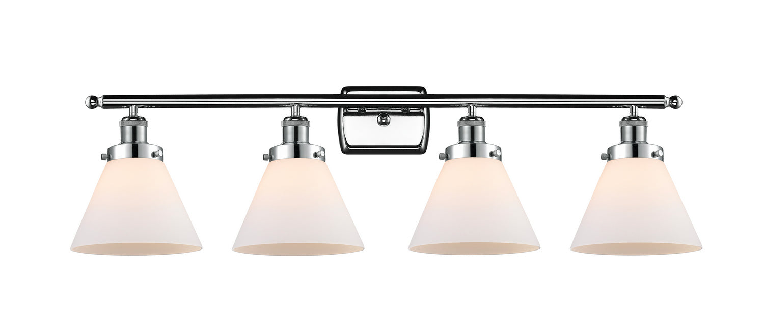 Innovations 916-4W-PC-G41 Four Light Bath Vanity, Polished Chrome